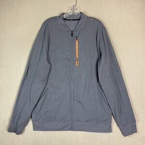 Lululemon Jacket Mens XL Gray Six Pack Athletic Full Zip Stretch Performance Top
